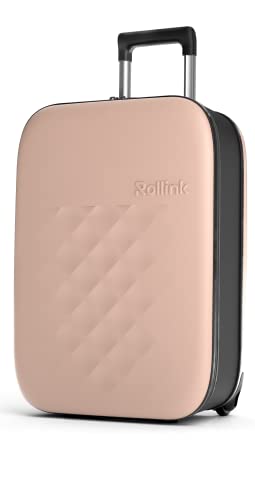 Rollink Flex21 Vega II – Maleta más delgada del mundo * Patentado* – Maleta de mano, maleta rígida, maleta con ruedas, maleta de viaje, equipaje de a bordo, equipaje Lufthansa, Ryanair, etc. 55 cm,