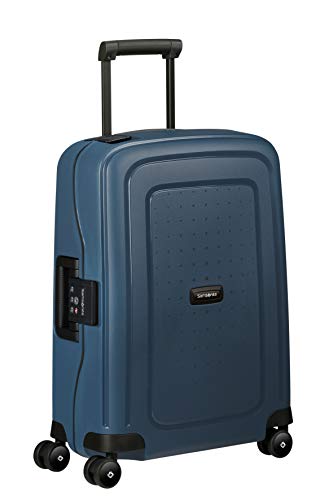 Samsonite S'Cure Eco, Spinner S, equipaje de mano, 55 cm, 34 L, Azul (Navy Blue)