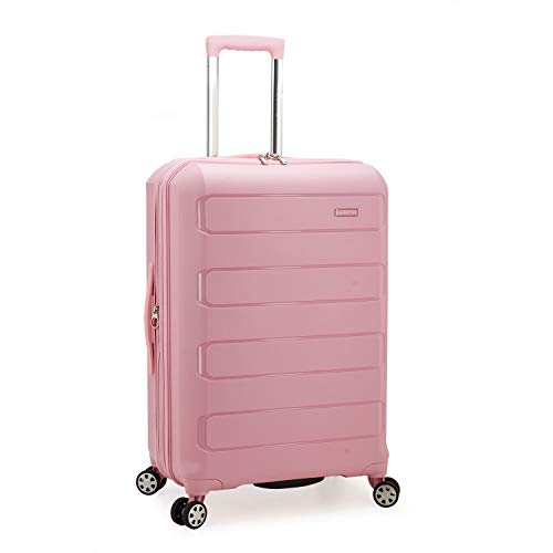 Traveler's Choice Pagosa Maleta giratoria Indestructible Hardshell expandible, Pink (Rosa) - TC09157P22