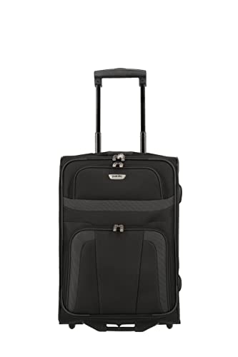 Paklite La maleta de mano de 2 ruedas cumple las normas IATA sobre equipaje de a bordo, serie ORLANDO: Trolley clásico de laterales blandos y diseño atemporal, 53 cm, 37 litros