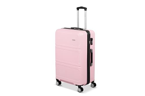 Travel One - Maleta de 55 cm rígida ABS con fuelle expandible, rosa, L, VALISIS RÍGIDO DE ABS CON SOPLÓN EXTENSIBLE