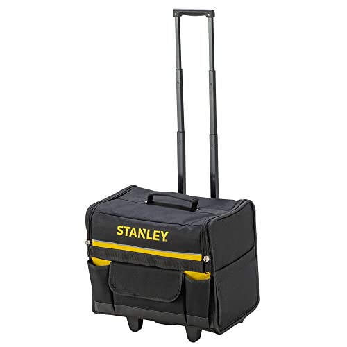 STANLEY 1-97-515 - Bolsa rígida con ruedas, 44.5 x 25.5 x 42 cm, Color Negro / Gris