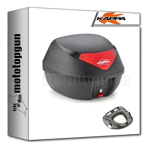 MOTOTOPGUN Kappa k29n + kr2129 + km5m Maleta k29n + Adaptador Compatible con Yamaha MT 10 2016 2017 2018 2019 2020 2021