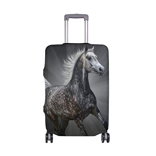 FANTAZIO Maleta de caballo negro cubierta protectora cubierta de equipaje