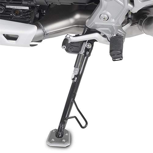 Extensión de pie GIVI fabricada en aluminio y acero inoxidable para caballete lateral Moto Guzzi V85TT (2019)