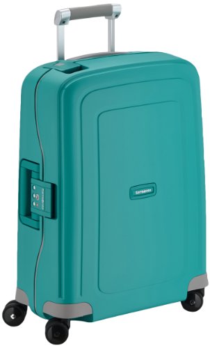 Samsonite S'Cure Spinner S - Maleta de equipaje, S (55 cm - 34 L), cierre de cremallera, Azul (Aqua Blue)