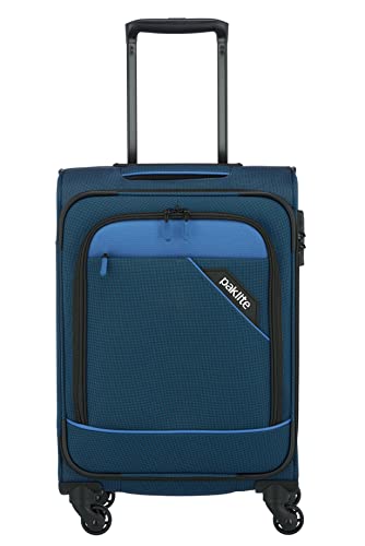 Paklite Maleta blanda de 4 ruedas talla S con pliegue de expansión + candado TSA, DERBY: maleta de ruedas elegante con aspecto de dos tonos, 55 cm, 41 litros