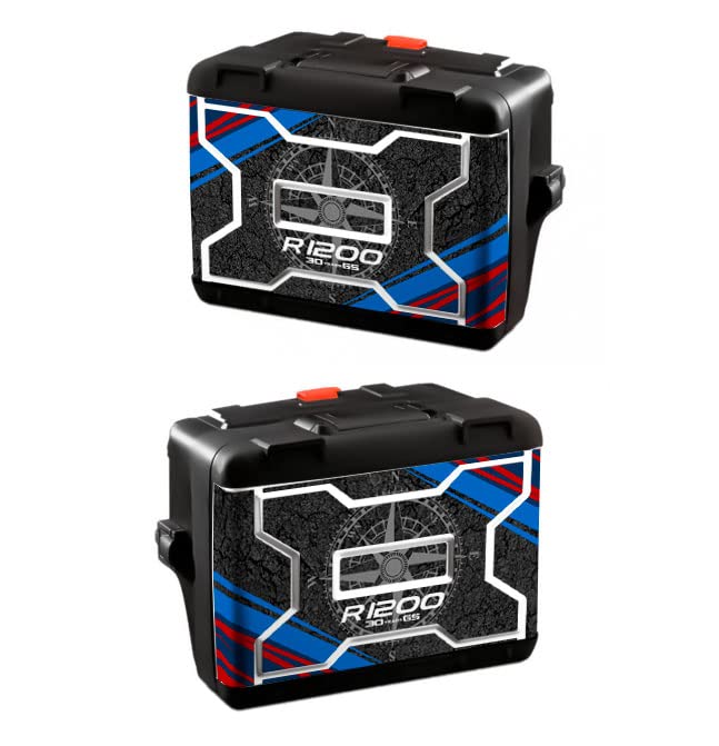 Kit de 2 pegatinas para maleta Vario 1° modelo compatible para R 1200 Line Style GS VV1-002 (Motorsport)